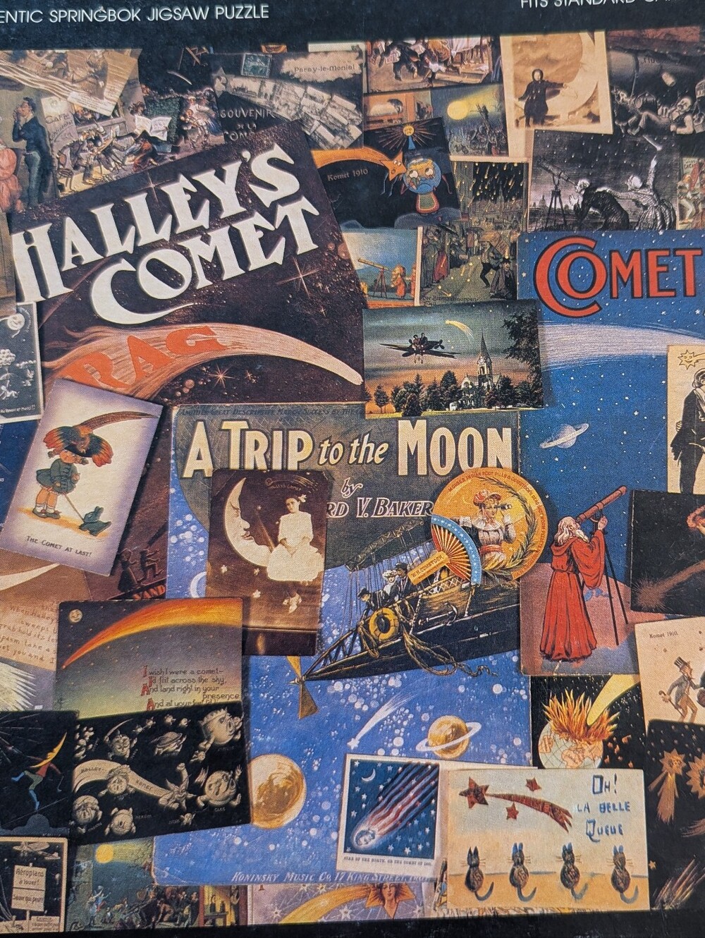 Vintage Halley's Comet 1000 Piece Jigsaw Puzzle By Springbok Hallmark
